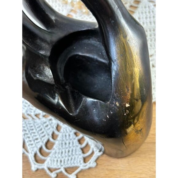 Vintage Metal Jewelry Display Hand – Mid Century Vanity Decor – Bronze Mannequin - Picture 5 of 13